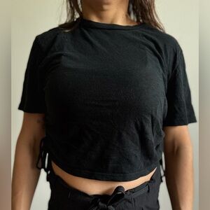 Black Women's Crop Top